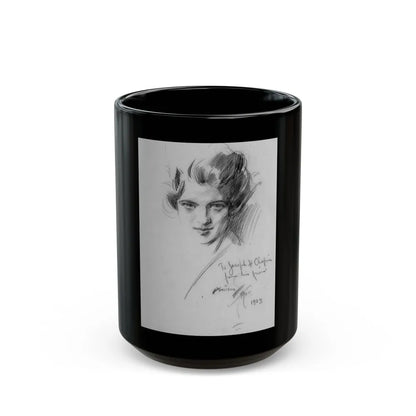 Fisher Girl, 1923 - Black Coffee Mug-15oz-Go Mug Yourself