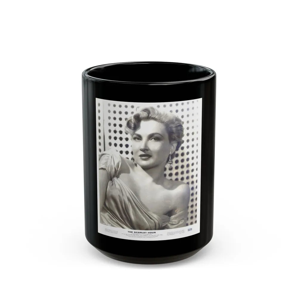 Carol Ohmart #06 (Vintage Female Icon) Black Coffee Mug-15oz-Go Mug Yourself