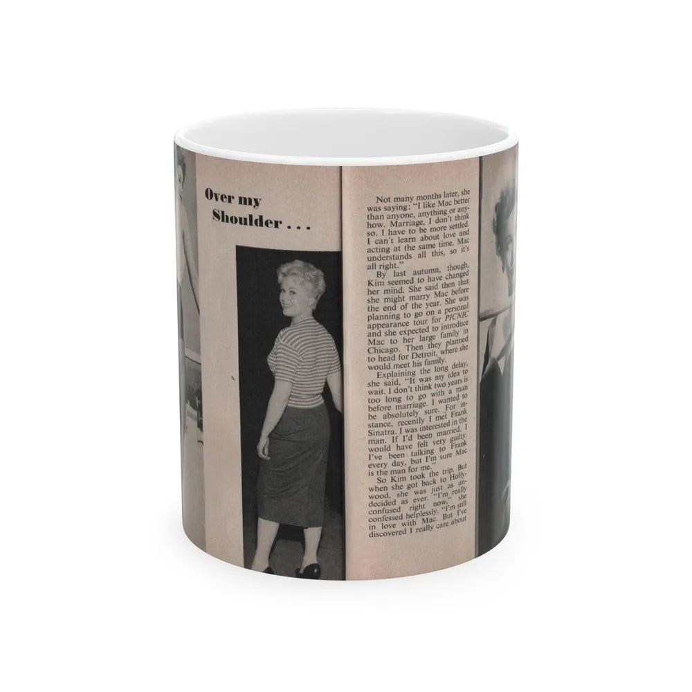 Kim Novak #160 - Scanned Mag. 66 Photos (Vintage Female Icon) White Coffee Mug-11oz-Go Mug Yourself