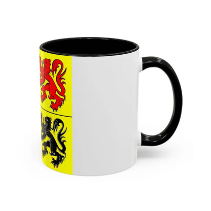 Flag of Hainaut Belgium - Accent Coffee Mug-Go Mug Yourself