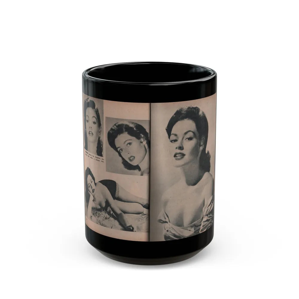 Barbara Darrow #35 - 4 B&W Photos from PHOTO Mag. Dec. '54 (Vintage Female Icon) Black Coffee Mug-15oz-Go Mug Yourself