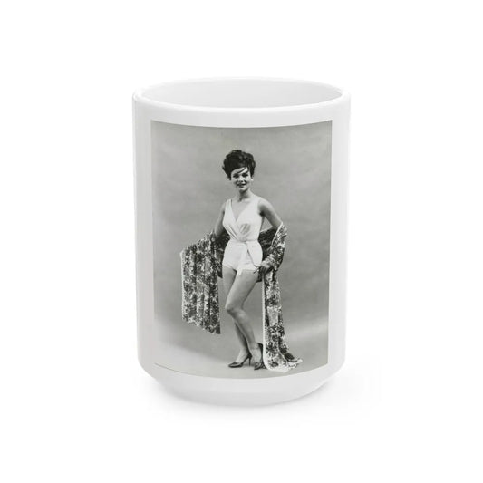 Gila Golan #25 (Vintage Female Icon) White Coffee Mug-15oz-Go Mug Yourself