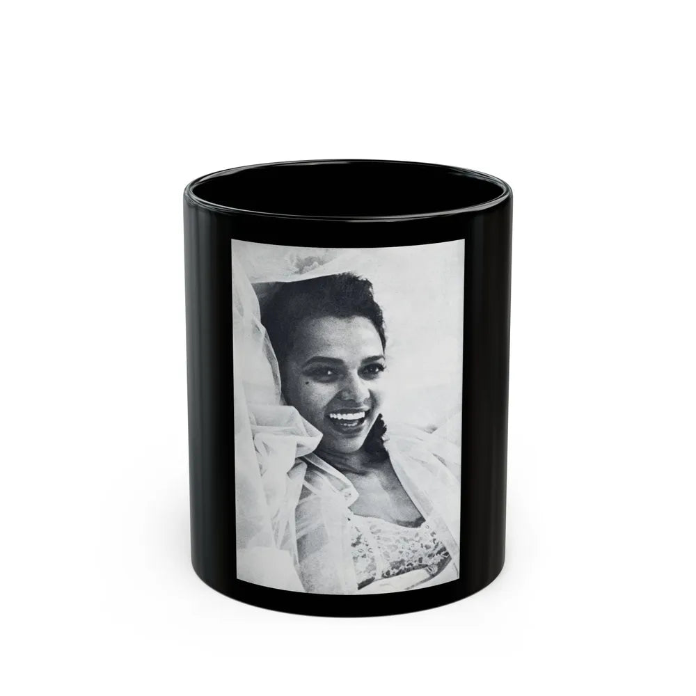 Dorothy Dandridge #99 - Photo on Page 98 cropped from Pageant Digest Mag. June '55 (Vintage Female Icon) Black Coffee Mug-11oz-Go Mug Yourself