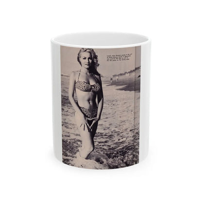 Julie Newmar #338 (Vintage Female Icon) White Coffee Mug-11oz-Go Mug Yourself