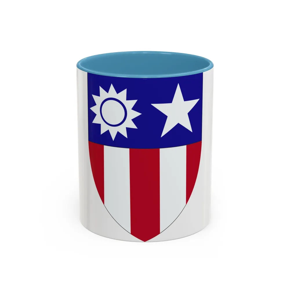 ChinaBurmaIndia Theater (U.S. Army) Accent Coffee Mug-11oz-Light Blue-Go Mug Yourself