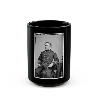 Portrait Of Rear Adm. David G. Farragut, Officer Of The Federal Navy (Vice Adm. From Dec. 3, 1864) (U.S. Civil War) Black Coffee Mug-15oz-Go Mug Yourself