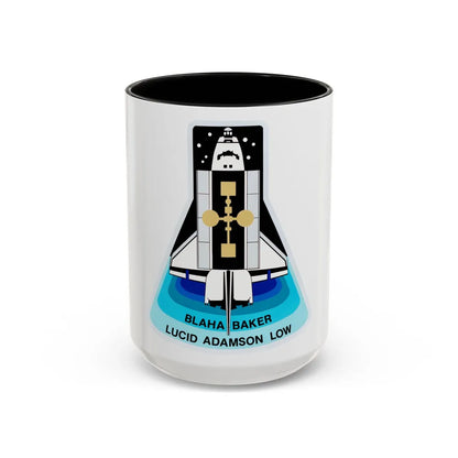 STS 43 (NASA) Accent Coffee Mug-15oz-Black-Go Mug Yourself