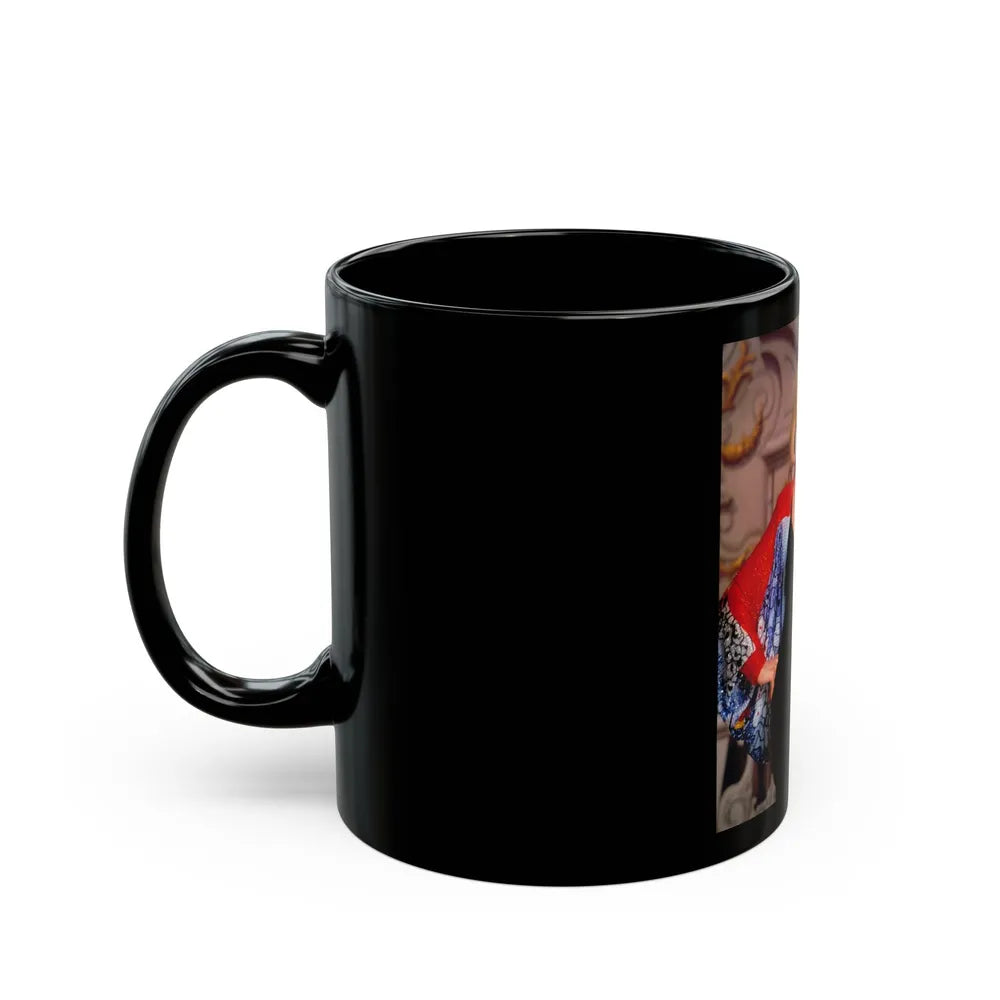 Kim Novak #324 (Vintage Female Icon) Black Coffee Mug-Go Mug Yourself