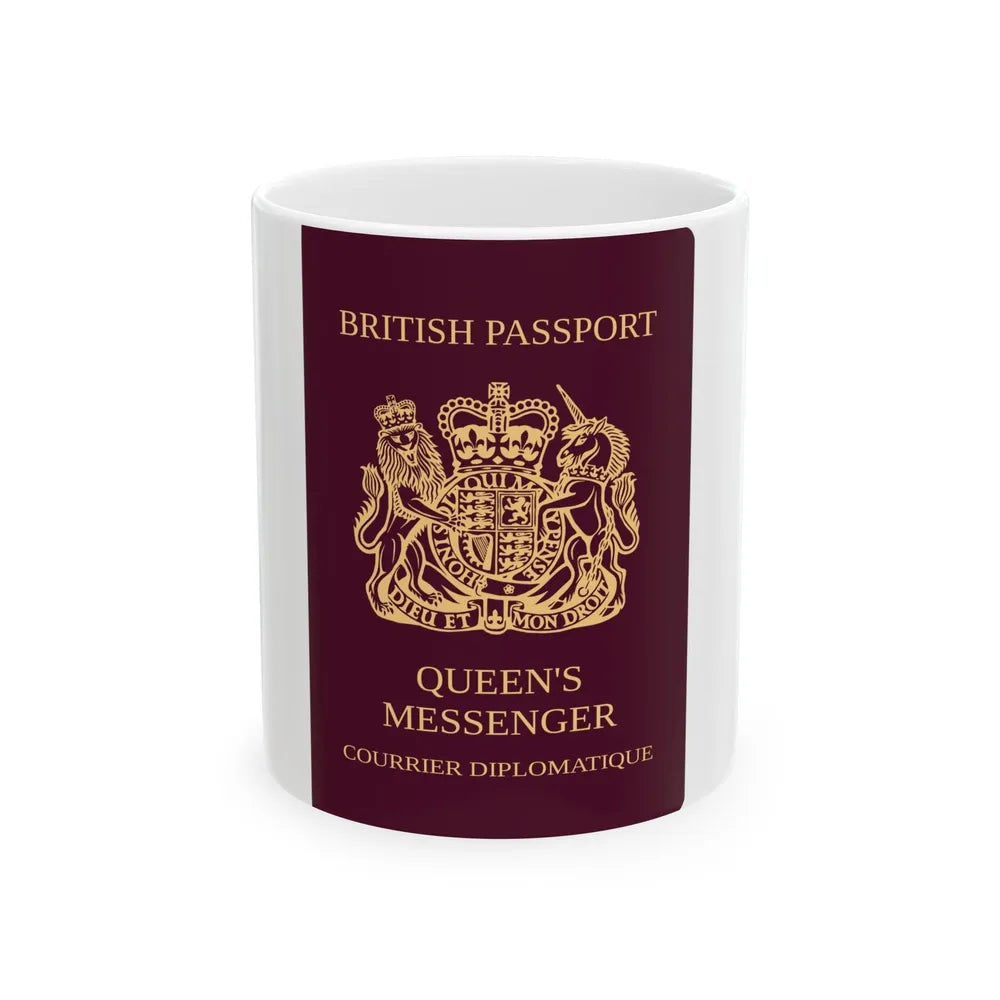 Queen's Messenger Passport - White Coffee Mug-11oz-Go Mug Yourself