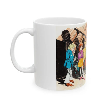 Concept art for The Funky Phantom by Doug Wildey, 1971 - White Coffee Mug-Go Mug Yourself