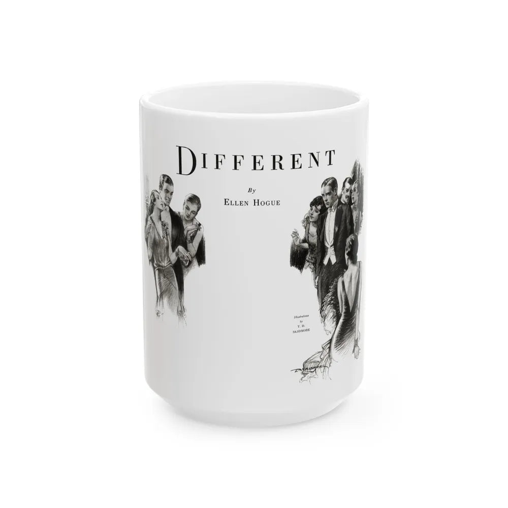 Different (1), Smart Set Magazine, February 1930 - White Coffee Mug-15oz-Go Mug Yourself