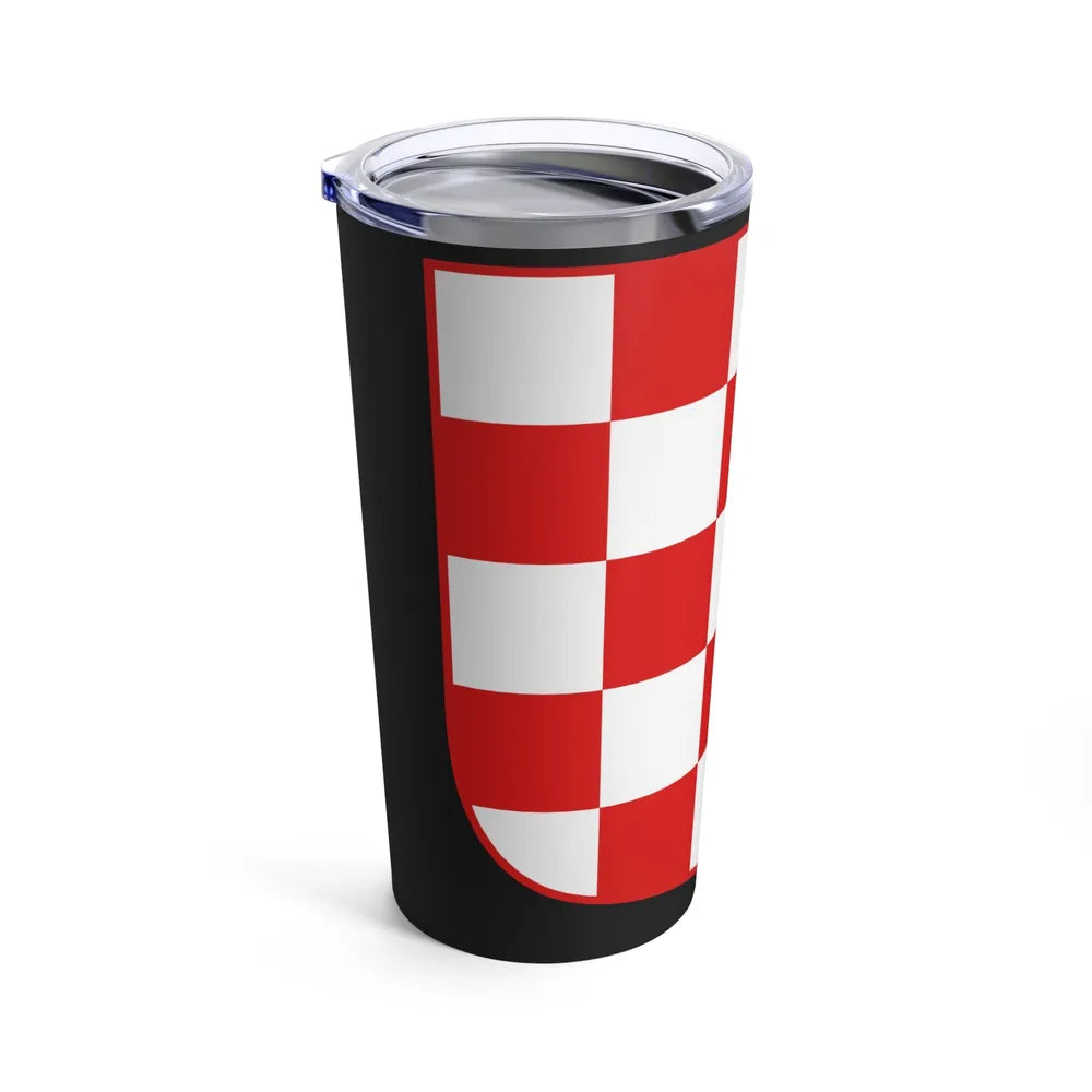 Coat of arms of Croatia (white chequy) - Tumbler 20oz-Go Mug Yourself