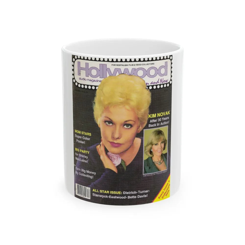 Kim Novak #70 - Mag. Cover (Vintage Female Icon) White Coffee Mug-11oz-Go Mug Yourself