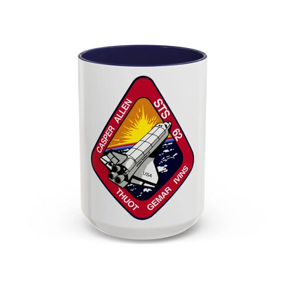 STS 62 (NASA) Accent Coffee Mug-15oz-Navy-Go Mug Yourself