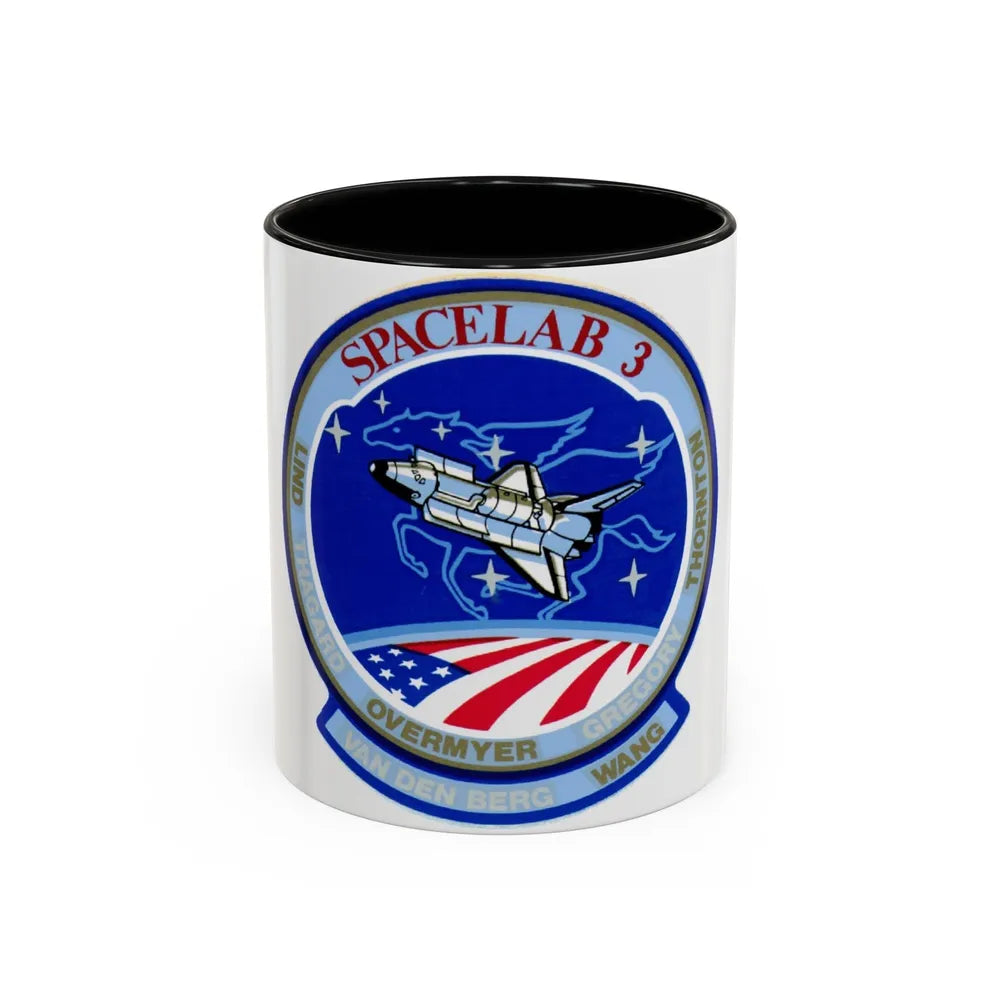 STS 51 b (NASA) Accent Coffee Mug-11oz-Black-Go Mug Yourself