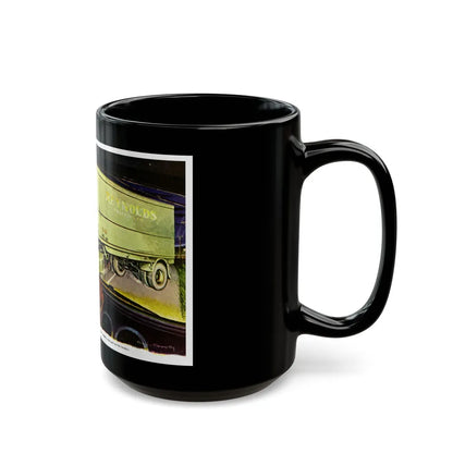 Death On Wheels, 1948 - Black Coffee Mug-Go Mug Yourself