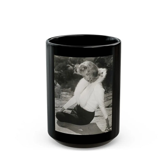 Eve Meyer #45 (Vintage Female Icon) Black Coffee Mug-15oz-Go Mug Yourself