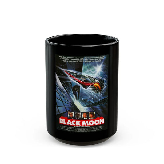 BLACK MOON RISING (GERMAN) 1986 Movie Poster - Black Coffee Mug-15oz-Go Mug Yourself