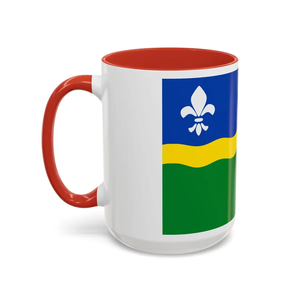 Flag of Flevoland Netherlands - Accent Coffee Mug-Go Mug Yourself