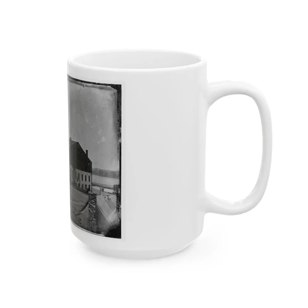 Richmond, Va. Front And Side View Of Libby Prison (U.S. Civil War) White Coffee Mug-Go Mug Yourself