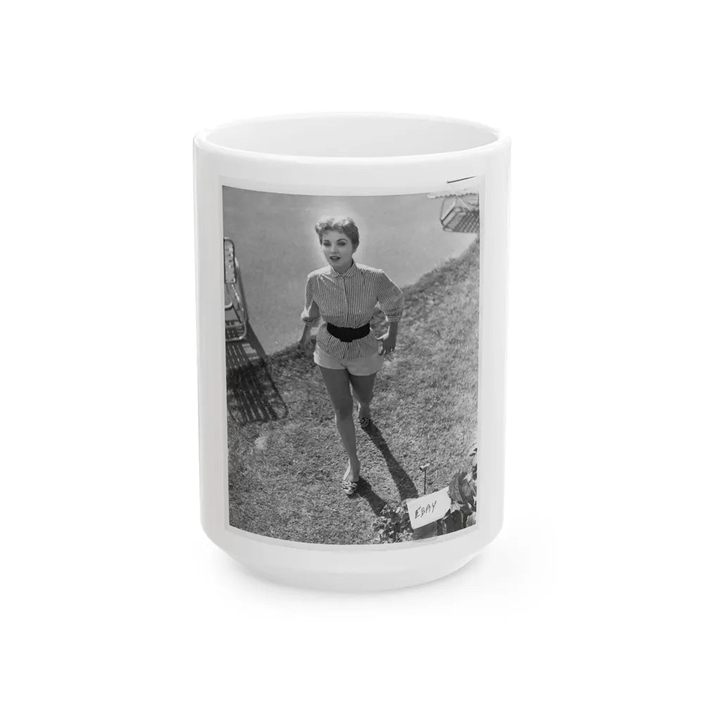 Debra Paget #317 (Vintage Female Icon) White Coffee Mug-15oz-Go Mug Yourself