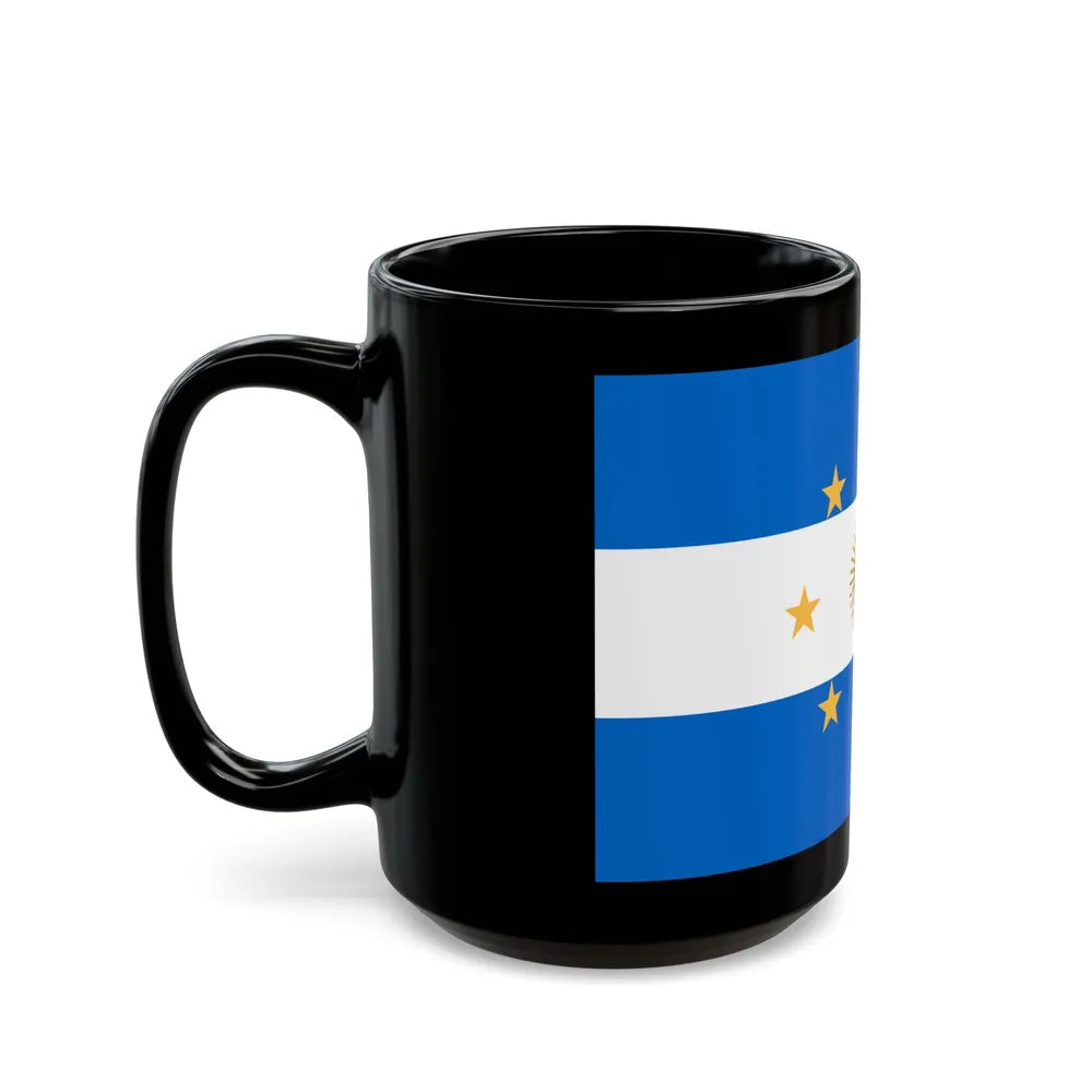 Navy Jack of Argentina 1818 - Black Coffee Mug-Go Mug Yourself