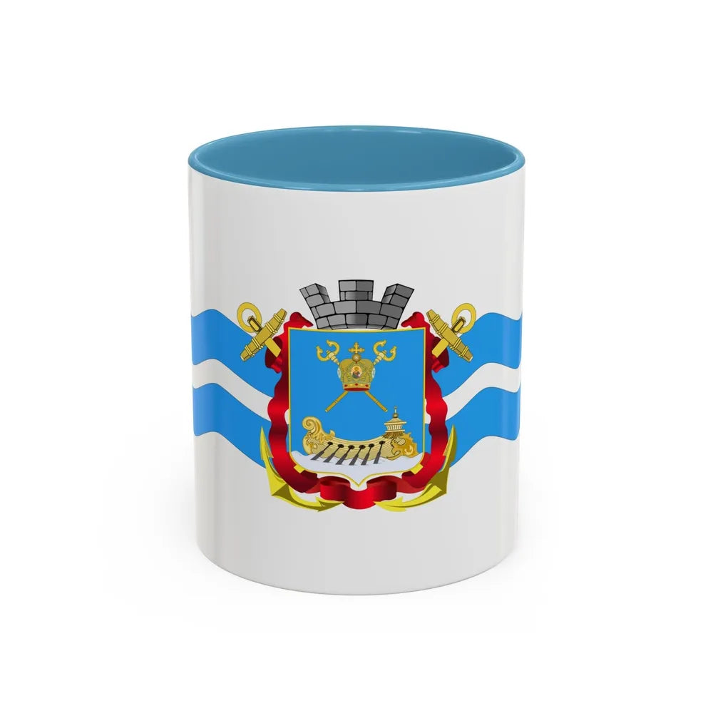 Flag of Mykolaiv Ukraine - Accent Coffee Mug-11oz-Light Blue-Go Mug Yourself