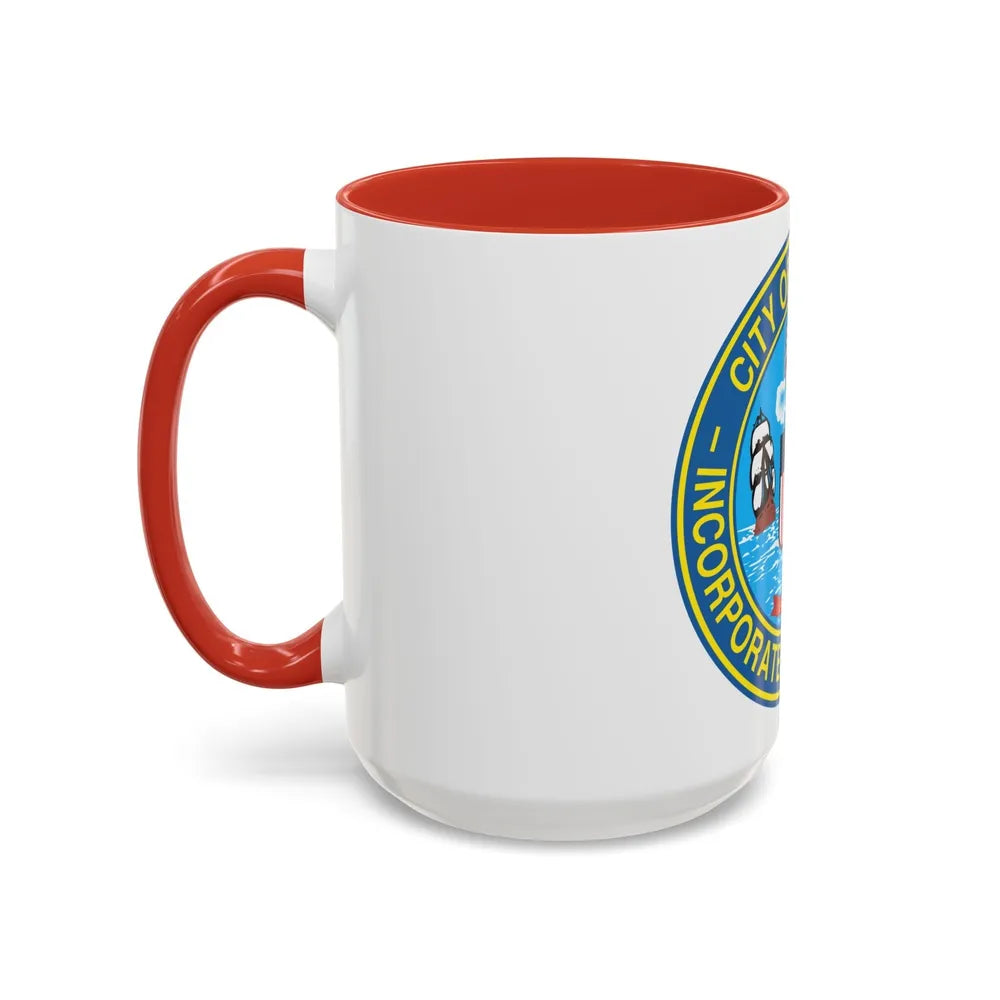 Seal of Chicago Illinois - Accent Coffee Mug-Go Mug Yourself