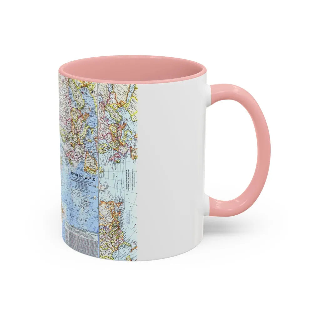 Top Of The World (1965) (Map) Accent Coffee Mug-Go Mug Yourself