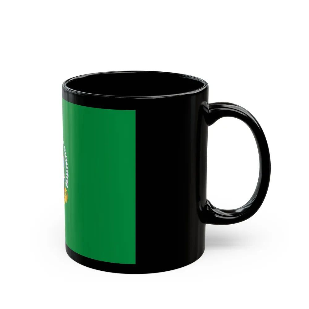 Flag of North Sumatra Indonesia - Black Coffee Mug-Go Mug Yourself