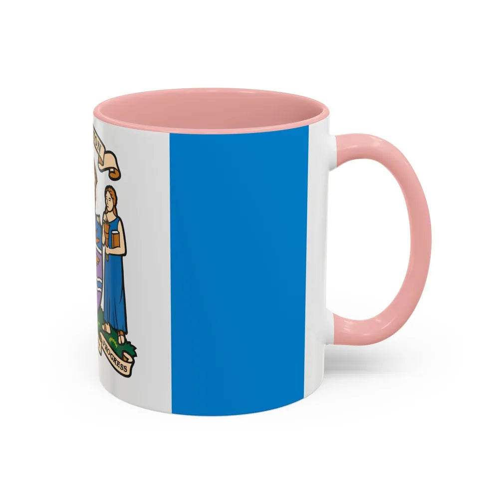 Flag of Edmonton Canada - Accent Coffee Mug-Go Mug Yourself