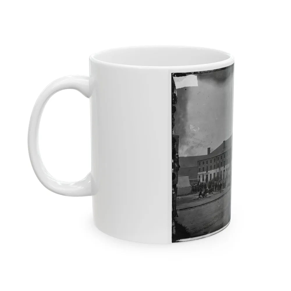 Richmond, Va. Front And Side View Of Libby Prison (U.S. Civil War) White Coffee Mug-Go Mug Yourself