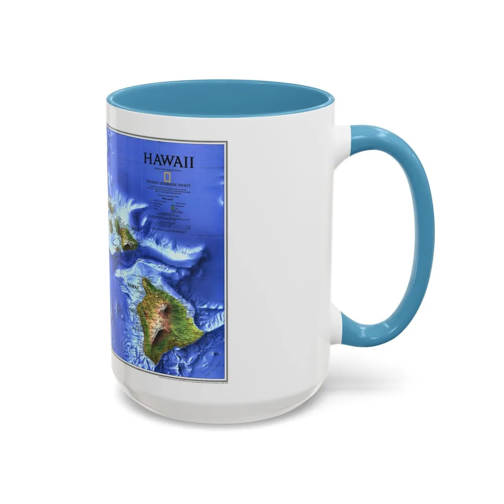 USA - Hawaii (1995) (Map) Accent Coffee Mug-Go Mug Yourself