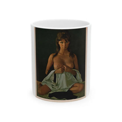 Victoria Vetri #54 - Playboy Mag. May '68 - 1 Topless Photo (Vintage Female Icon) White Coffee Mug-11oz-Go Mug Yourself