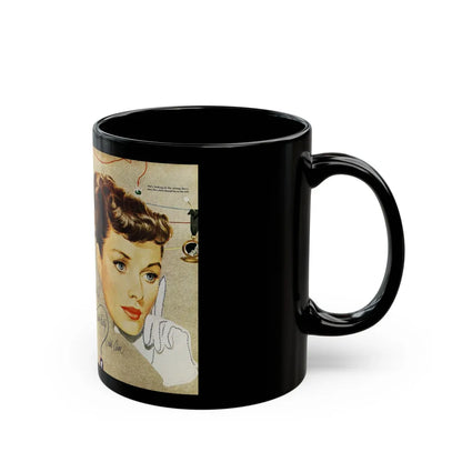 Camilla, Good Housekeeping, June 1949 - Black Coffee Mug-Go Mug Yourself