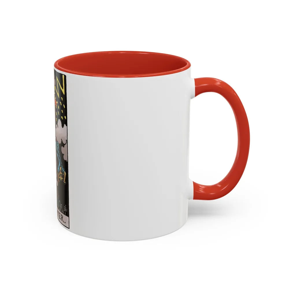 The Tower (Tarot Card) Accent Coffee Mug-Go Mug Yourself