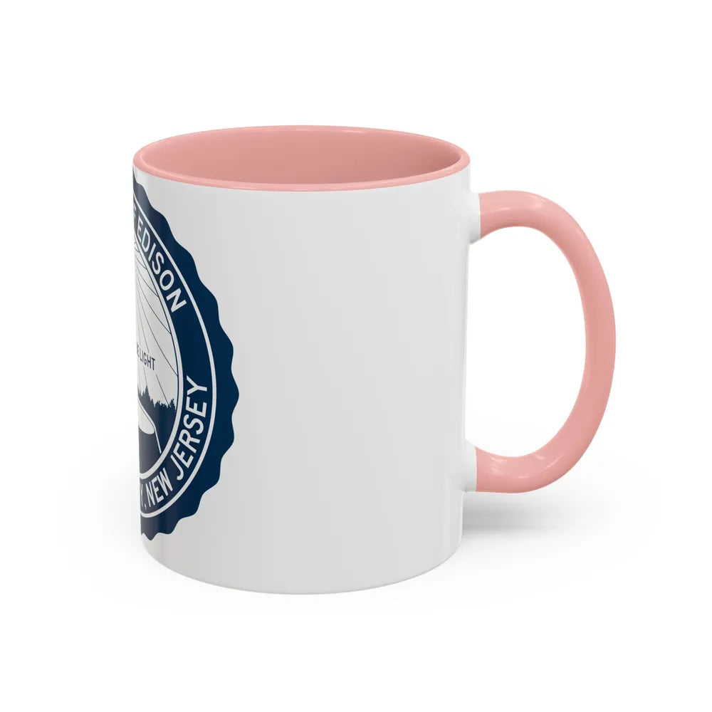 Seal of Edison NJ - Accent Coffee Mug-Go Mug Yourself