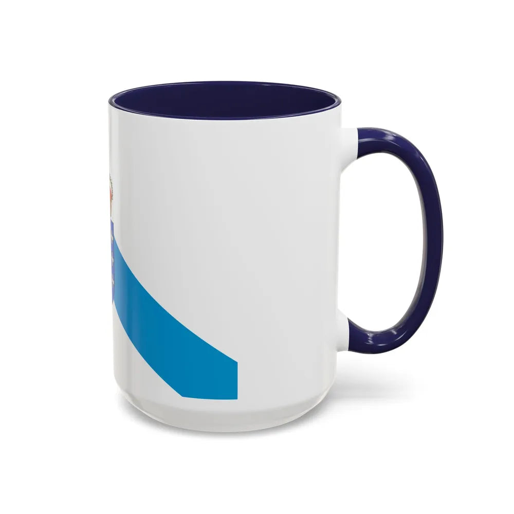 Flag of Galicia Spain - Accent Coffee Mug-Go Mug Yourself