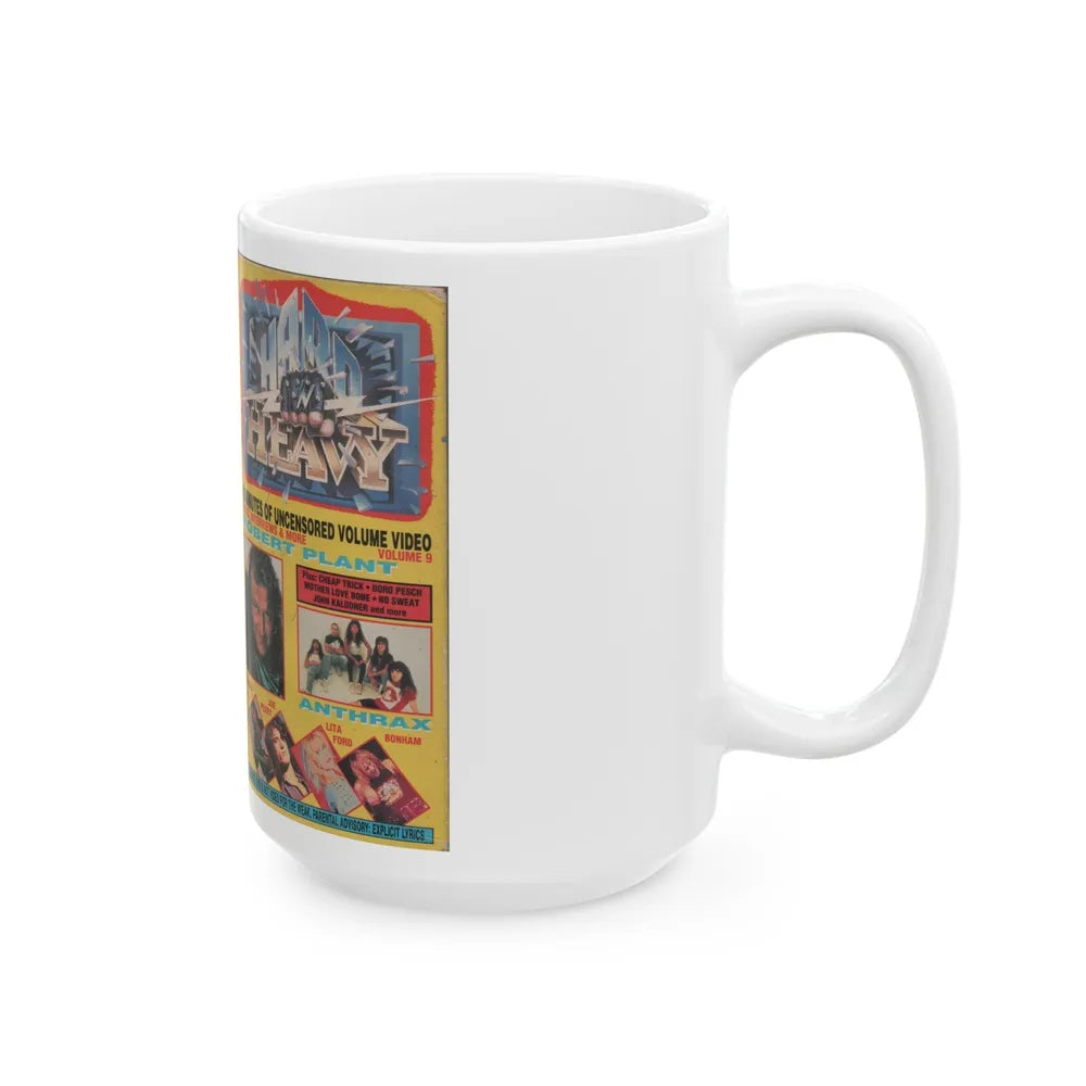 HARD N HEAVY VOLUME 9 (VHS COVER) - White Coffee Mug-Go Mug Yourself