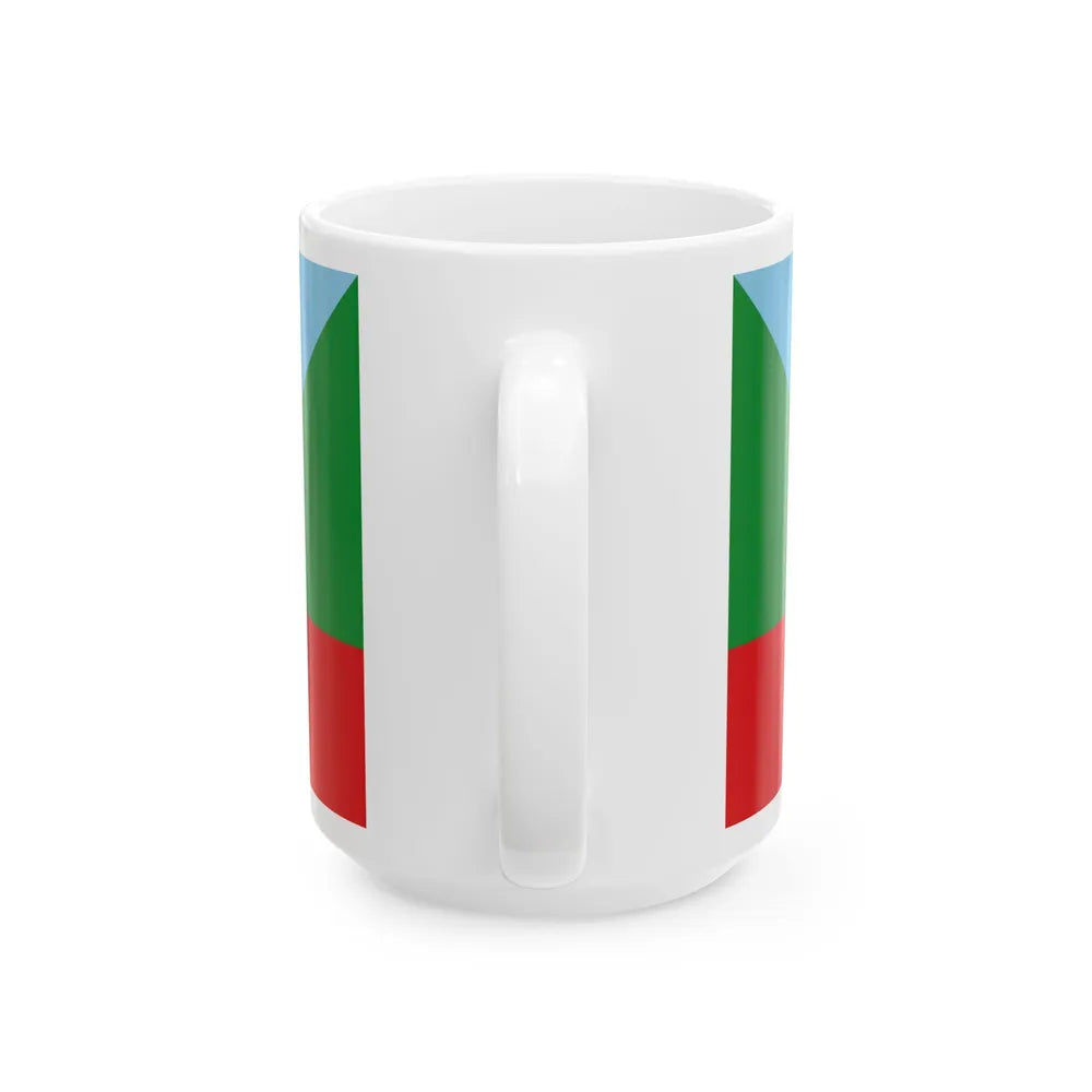 Flag of Chachapoyas capital of the Amazonas Region Peru - White Coffee Mug-Go Mug Yourself