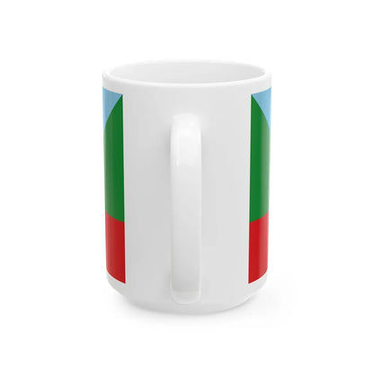 Flag of Chachapoyas capital of the Amazonas Region Peru - White Coffee Mug-Go Mug Yourself