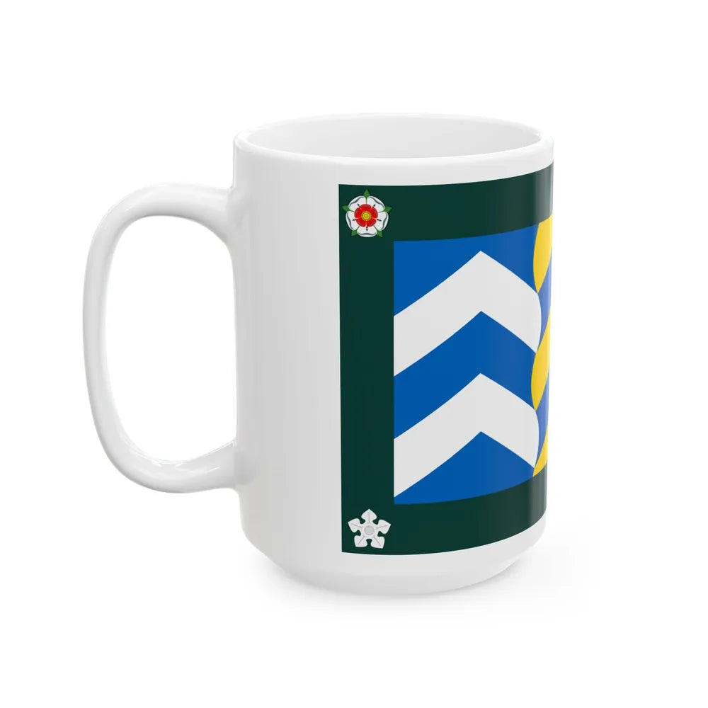 Flag of Cumbria UK - White Coffee Mug-Go Mug Yourself