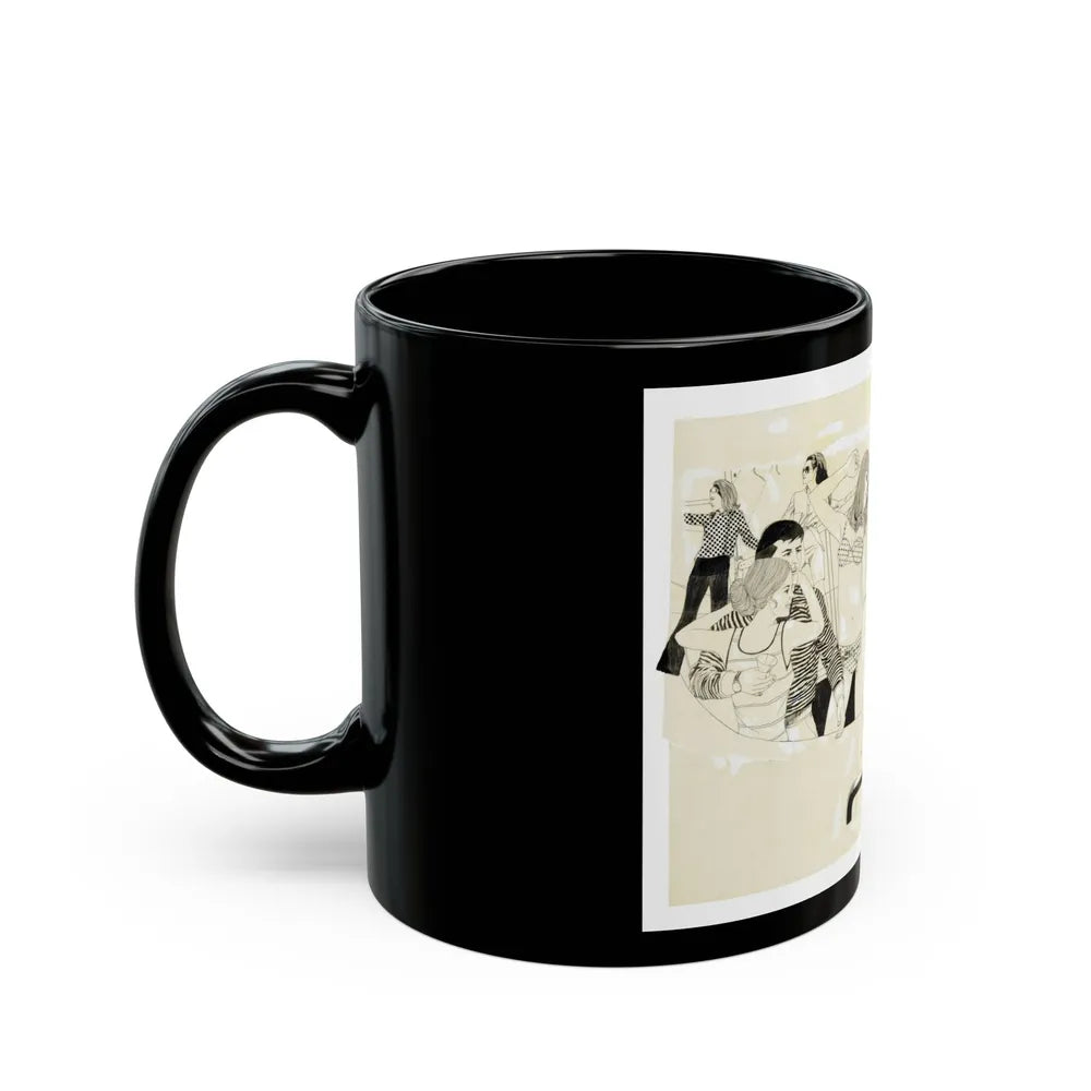 Cosmopolitan Illustration (1) - Black Coffee Mug-Go Mug Yourself