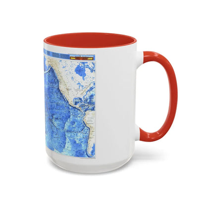 Pacific Ocean (1992) (Map) Accent Coffee Mug-Go Mug Yourself