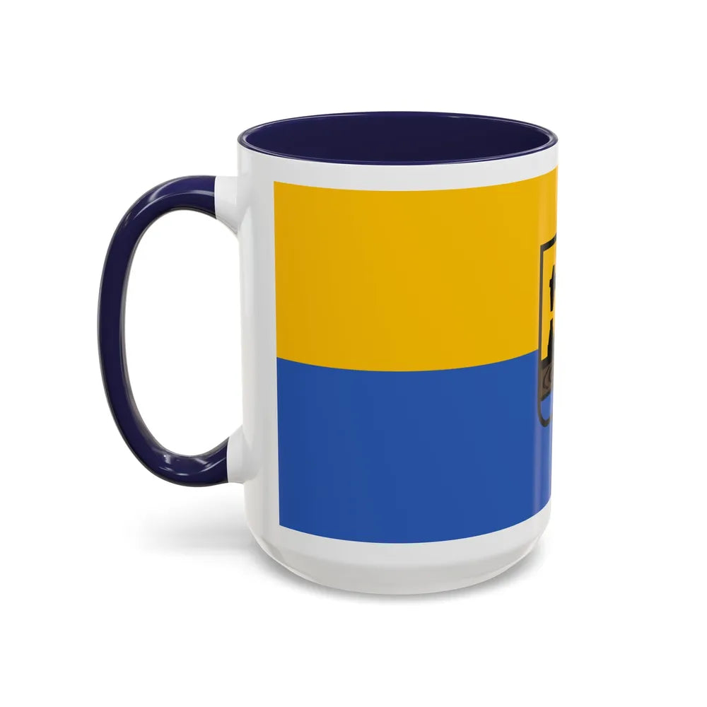 Flag of Katowice Poland - Accent Coffee Mug-Go Mug Yourself