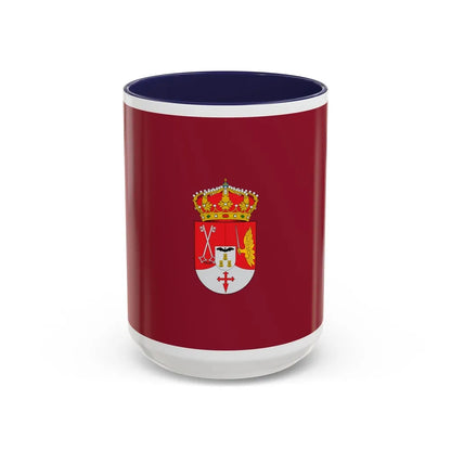 Flag of Albacete Spain - Accent Coffee Mug-15oz-Navy-Go Mug Yourself