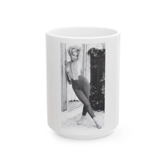 Jeanne Carmen #97 (Vintage Female Icon) White Coffee Mug-15oz-Go Mug Yourself