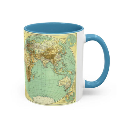 World Map (1935) (Map) Accent Coffee Mug-Go Mug Yourself