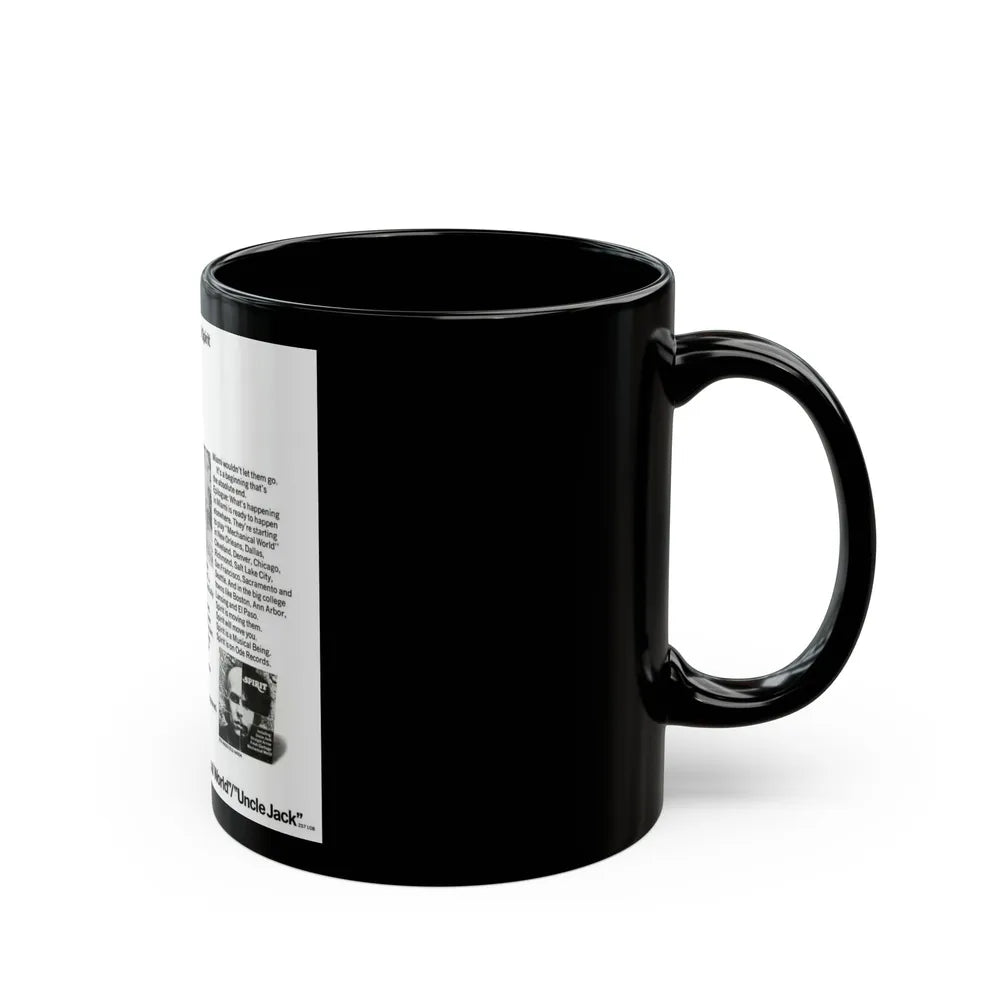 Spirit 1968 (Music Poster) Black Coffee Mug-Go Mug Yourself