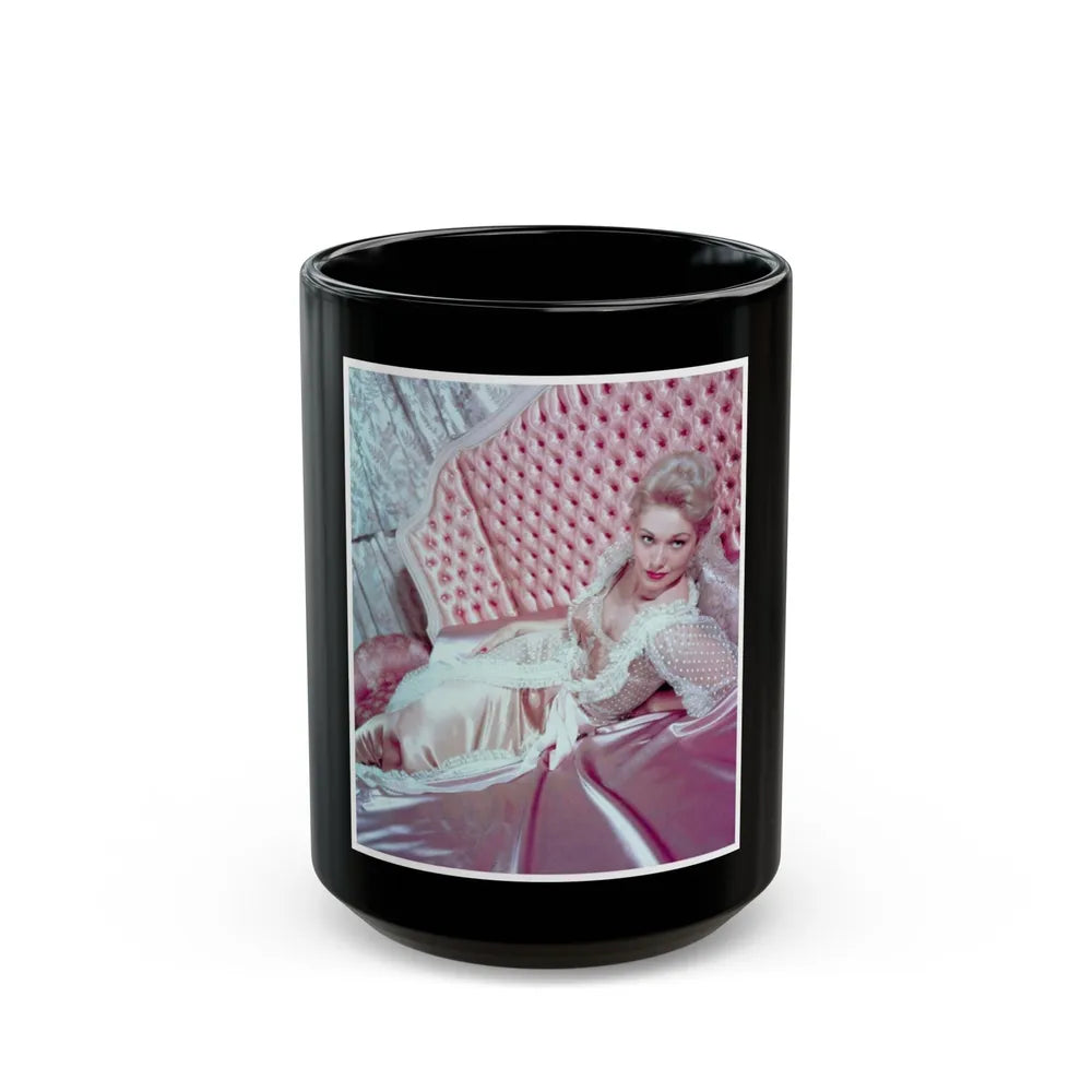 Kim Novak #257 (Vintage Female Icon) Black Coffee Mug-15oz-Go Mug Yourself